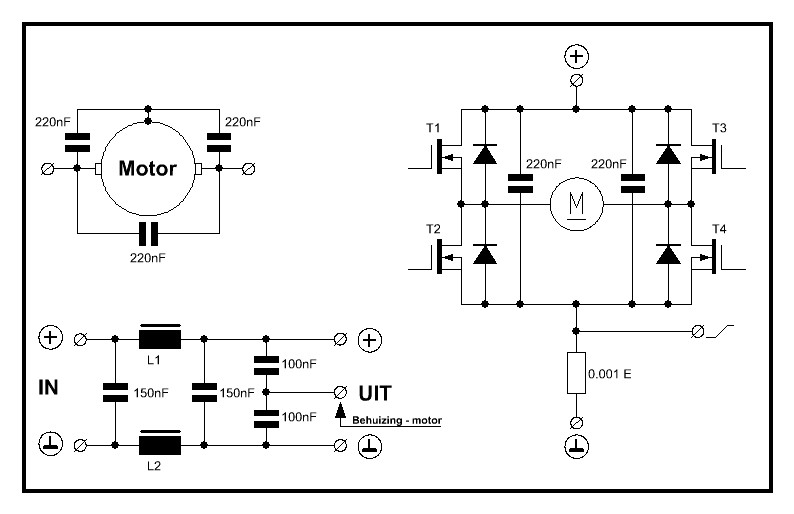 EMI filter op brushed dc motor Forum Circuits Online
